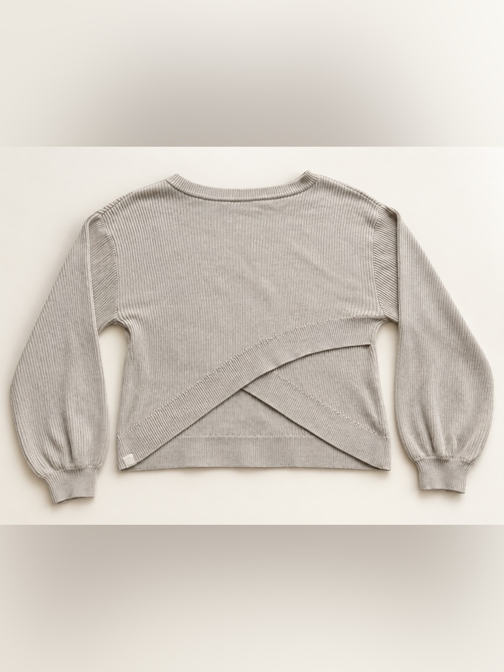 Lululemon Iconic Wrap Sweater Cashmere Blend Beige Size 8